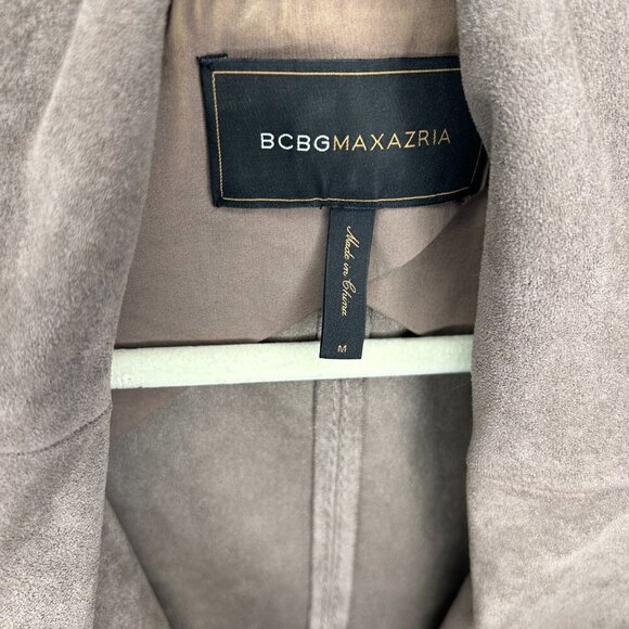 BCBGMAXAZRIA Faux Suede Waterfall Drape Vest | Size M - Picture 5 of 6